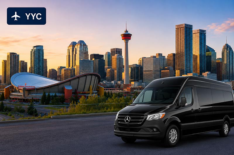 Calgary Airport passenger van rental YYC