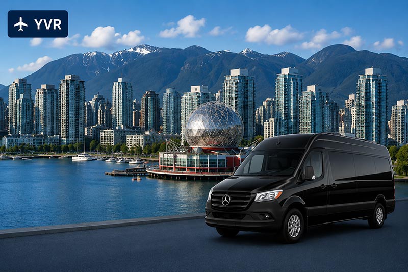 Vancouver Airport passenger van rental YVR
